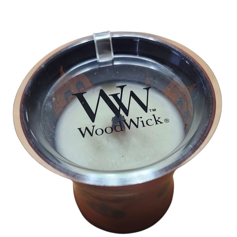 WoodWick Halloween Hourglass Candle Jack O Lantern Pumpkin Orange Rare 9.7oz